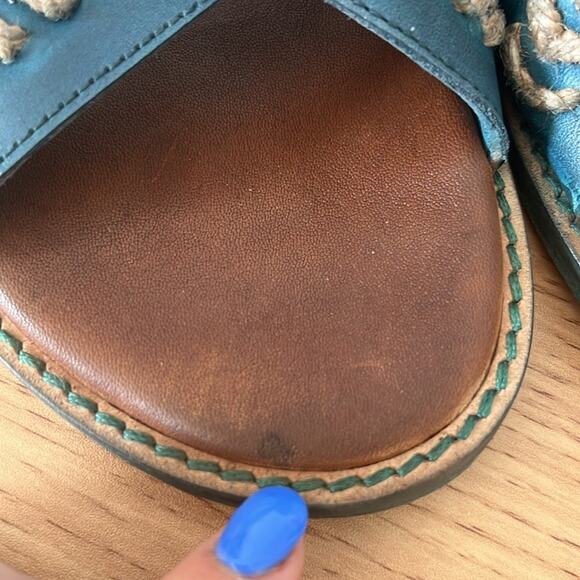 Roan by Bed Stu Buttress Dark Teal Sandal Womens Size 6.5 - Picture 10 of 11